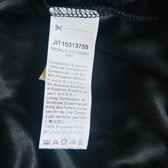 Retro Mini Slip Dress Women Large 90s Green Sun Face‎ Paisley Boho Lettuce Trim - Picture 14 of 15